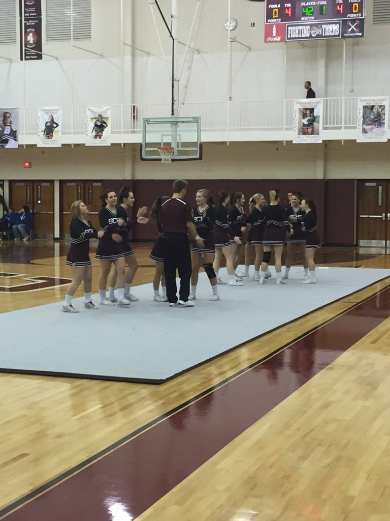 bchstigers's tweet photo. @BreckCheer is keeping Tiger Arena fired up tonight! https://t.co/5jzafbCGwg