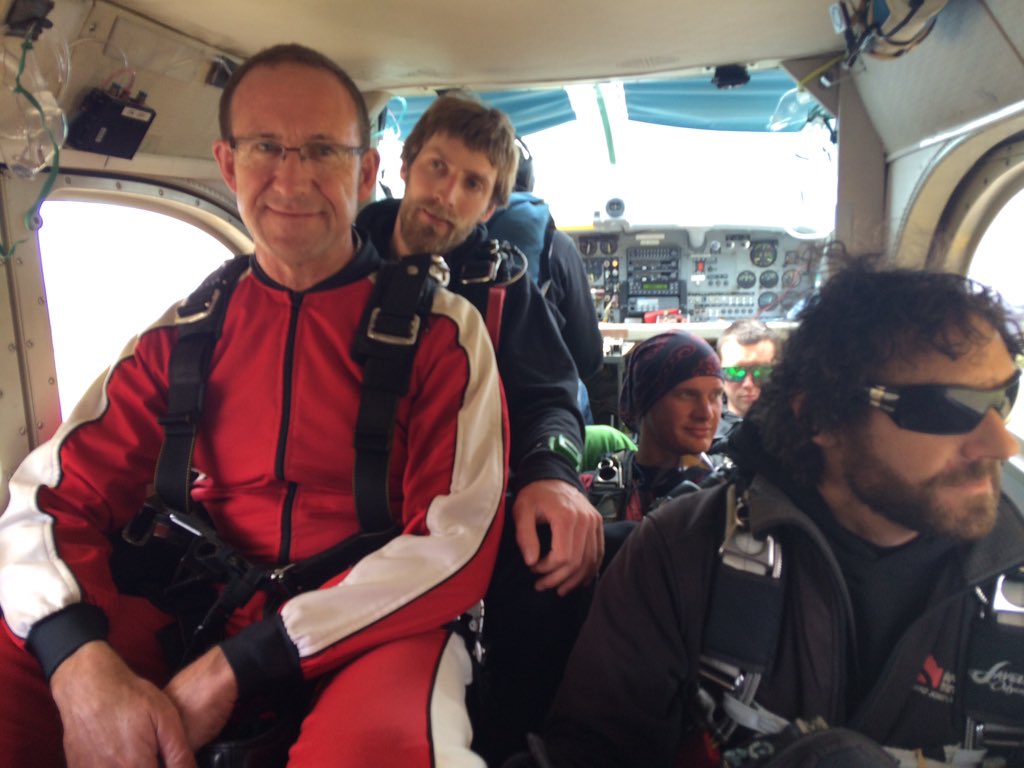 Andrew Little jumping with us today to launch our new conservation initiative with the Kea Conservation Trust
