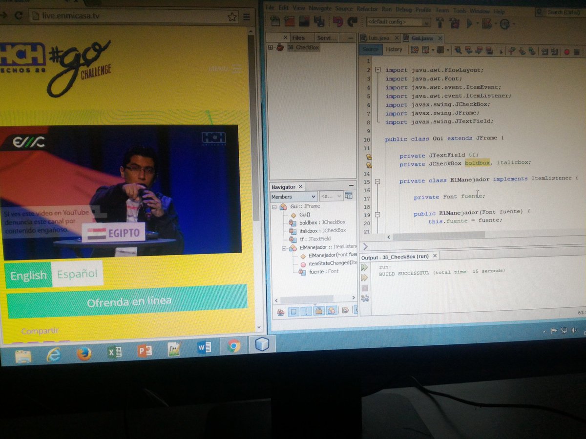 LuisRGuti's tweet image. Aquí casual #programandojava y viendo #Hechos29 #go #GoChallenge