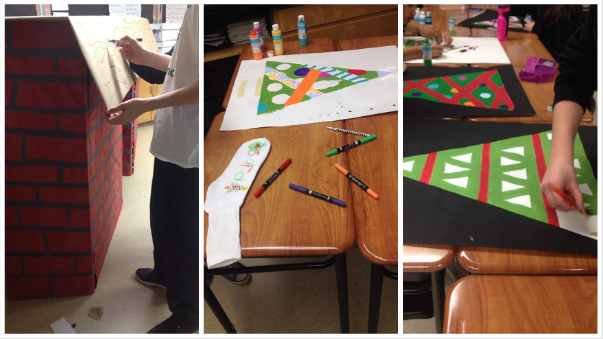 mevolaric's tweet photo. The grade 7/8's did a great job with their Joy Day Christmas art projects! https://t.co/AiAuSYmUdx