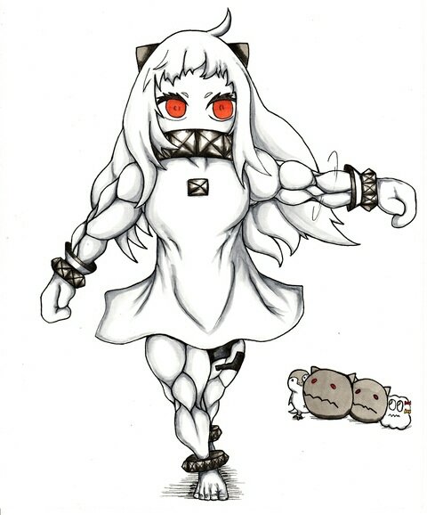 #みなさんの艦これネタ絵見せてください 
ほっぽちゃん～ムキ～ムキ～♪ 