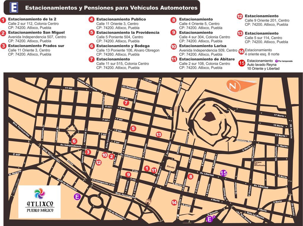 teleweb_atlixco's tweet photo. Estos son algunos estacionamientos para los que visitan la #villailuminada #Atlixco 2015 #teleweb #informa https://t.co/jFcAAGQJuU