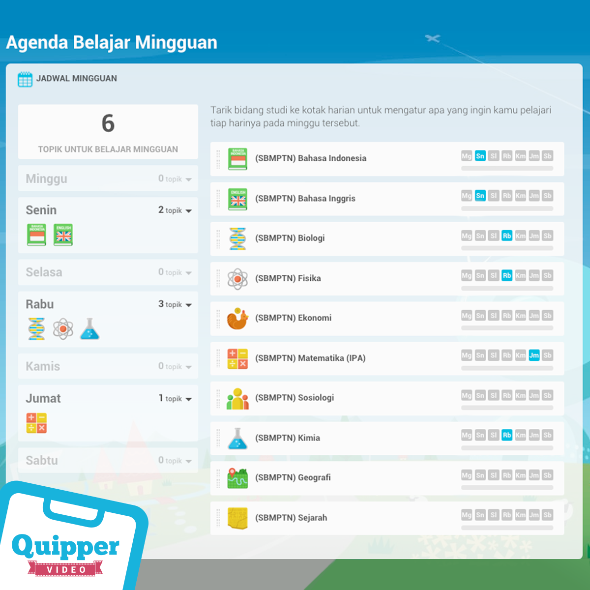 Mau belajar kamu lebih teratur? Pastinya dengan agenda di Quipper Video :) bit.ly/Quipper_tw2 #InfoQuipper