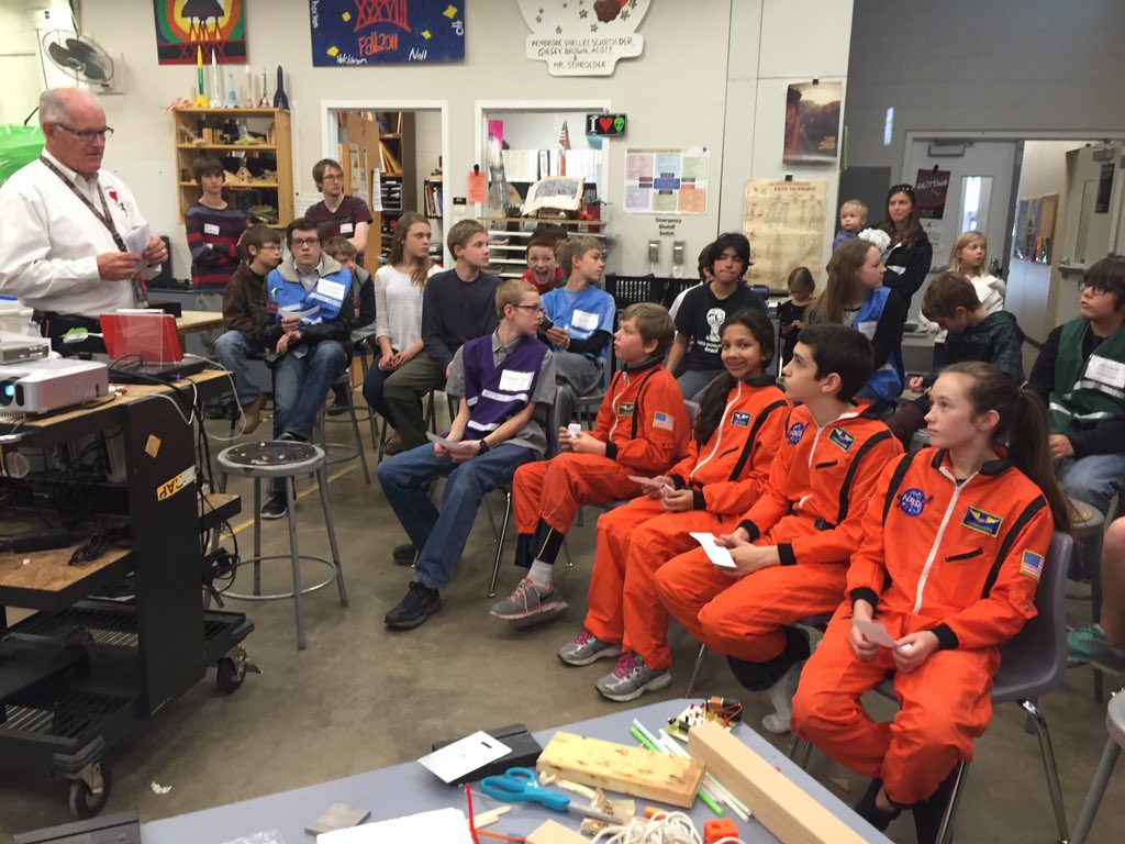 WebberMS's tweet photo. WAVE 45 students waiting to video conference w/ Astronaut Dr. Lindgren  IN SPACE!! #WebberLearns https://t.co/J2HfBxNw5R