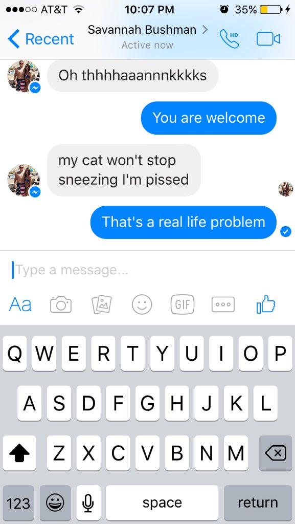 hildehun32's tweet image. The struggles in @SavannahBushman's life are real #catcold