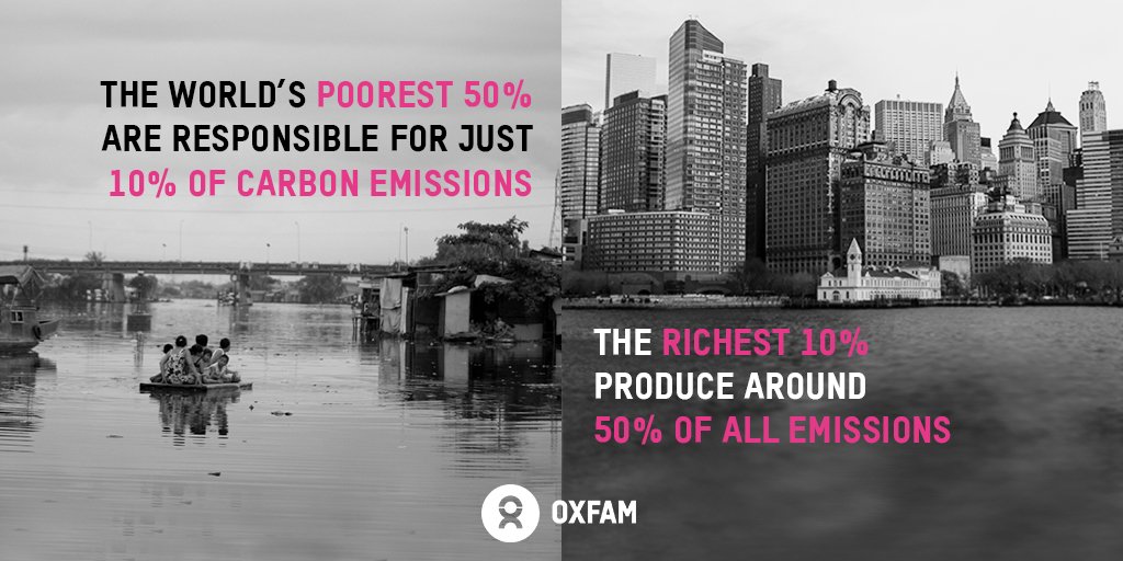 Oxfam's tweet photo. A few #fossilfuels billionaires = only ones who'll gain from a weak #COP21 deal: @tim_e_gore https://t.co/XEZgFVWul7 https://t.co/uXinwYKoH1