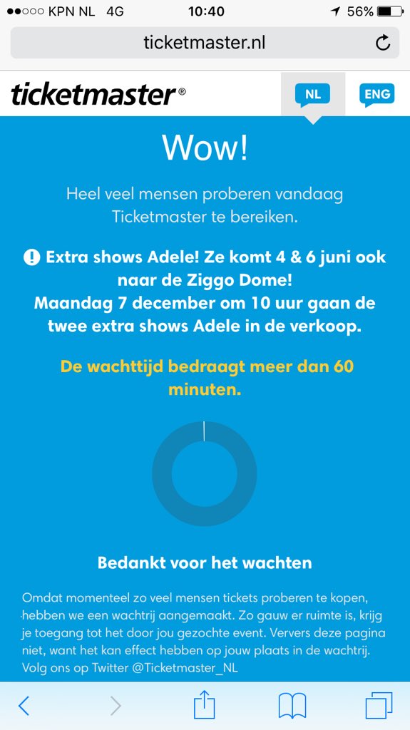 lindabuitenweg's tweet image. Maandag weer een kans mensen! #extrashows #adele #Ziggodome