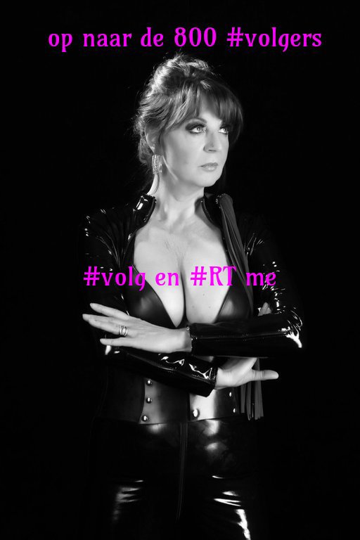 MeesteresDonna's tweet photo. #Volg de #Meesteres. Word online #slaaf en #dien mij door te #volgen en RTen. Nog 50 #volgers te gaan. https://t.co/0TQknH1FY8