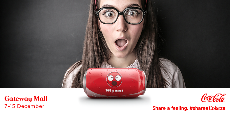 CocaCola_ZA's tweet photo. You don't want to miss this! Make sure you share a feeling &amp; a Coke® with us at @GatewayUmhlanga #shareaCokeza https://t.co/HXSq5AzEmS