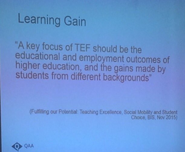 lisabeemagee's tweet image. #craresi2015 @QAAtweets #LearningGain in HE hefce.ac.uk/media/HEFCE,20…