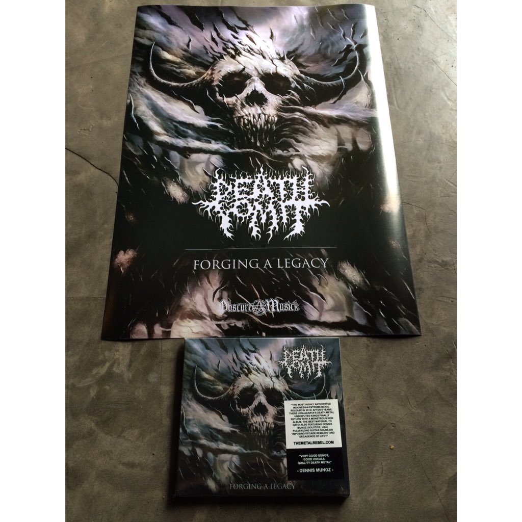'Forging A Legacy' CD rilis hari ini via Obscure Musick (USA). IDR 100K. Tersedia di @anthem_INA 0878 1246 7779