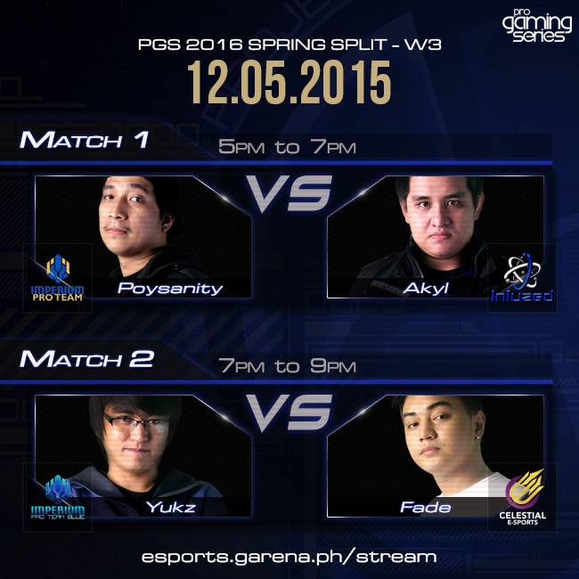 RikuCasts's tweet photo. The #PGS2016 resumes tomorrow on a Saturday at 5PM! 
Watch it live: https://t.co/t2caAw56pM

We're at Week 3 now! https://t.co/f0tBaw1POZ