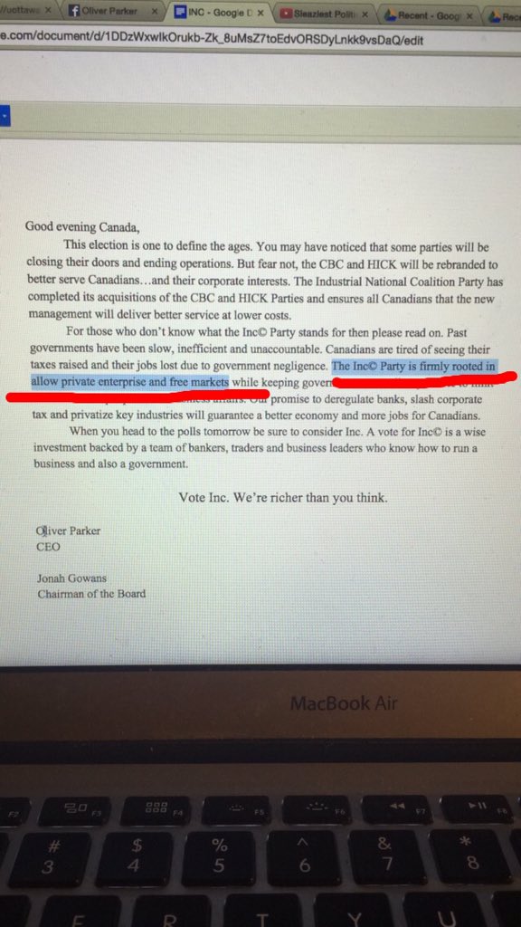 JerryZhuMP's tweet image. I guess HICK's illiteracy will also be part of @IncMPSP2016 party's platform. Canadians deserve better#basicmistake