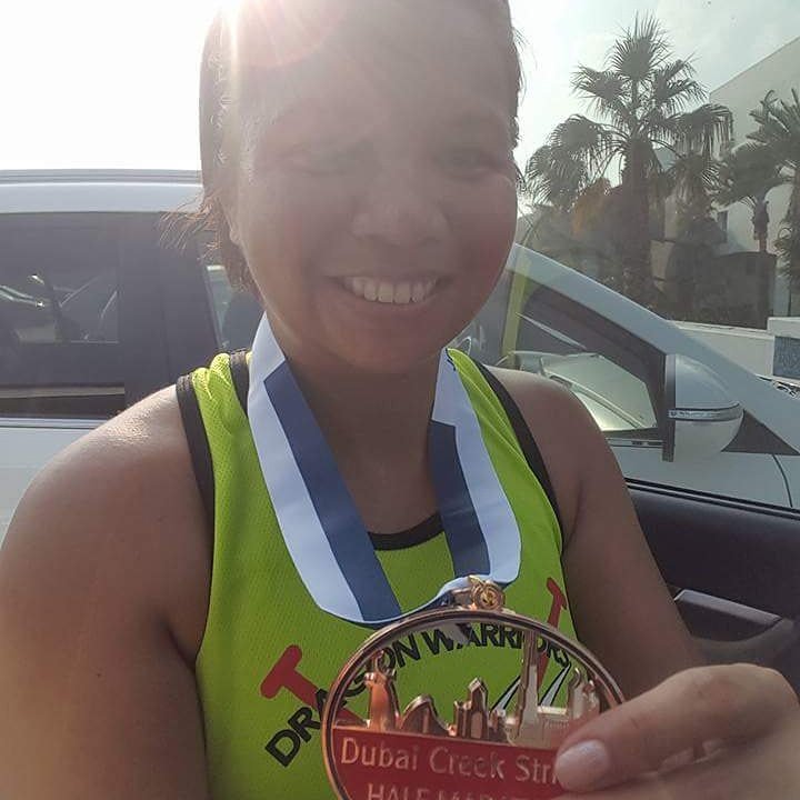 DWD_dragonboat's tweet photo. Congrats to our Team manager @DubaiStriders #halfmarathon #dragonwariorsdubai #dragonboat #RelaxInDubai #MyDubai https://t.co/g9W9di9UXH