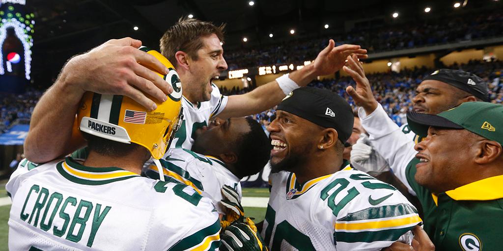packers's tweet photo. "That's the most amazing game of my life." 

Aaron Rodgers talks game-winning Hail Mary: https://t.co/MdB8V7hw4f https://t.co/Lq9L4gqe6e