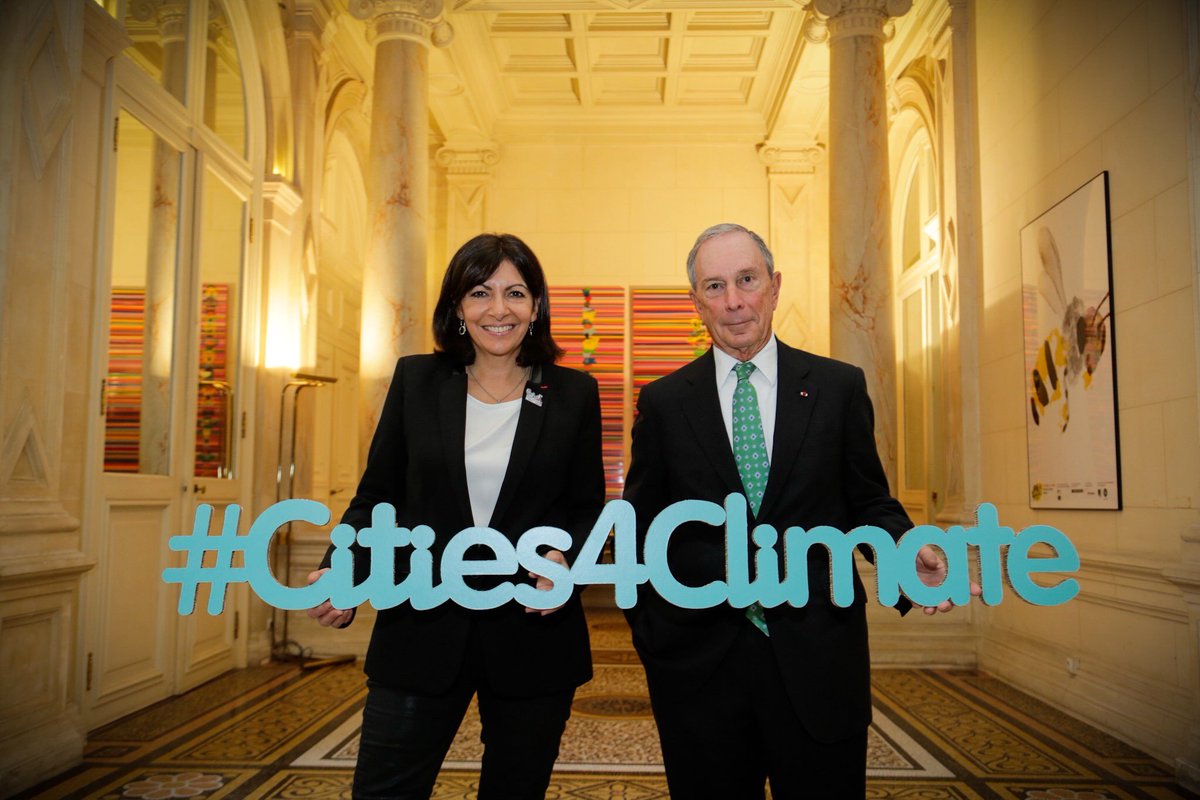 MikeBloomberg's tweet photo. Welcome to #Cities4Climate β a historic event recognizing local climate action during #COP21 https://t.co/SQcYBll6JI https://t.co/r8u5TDKVa0