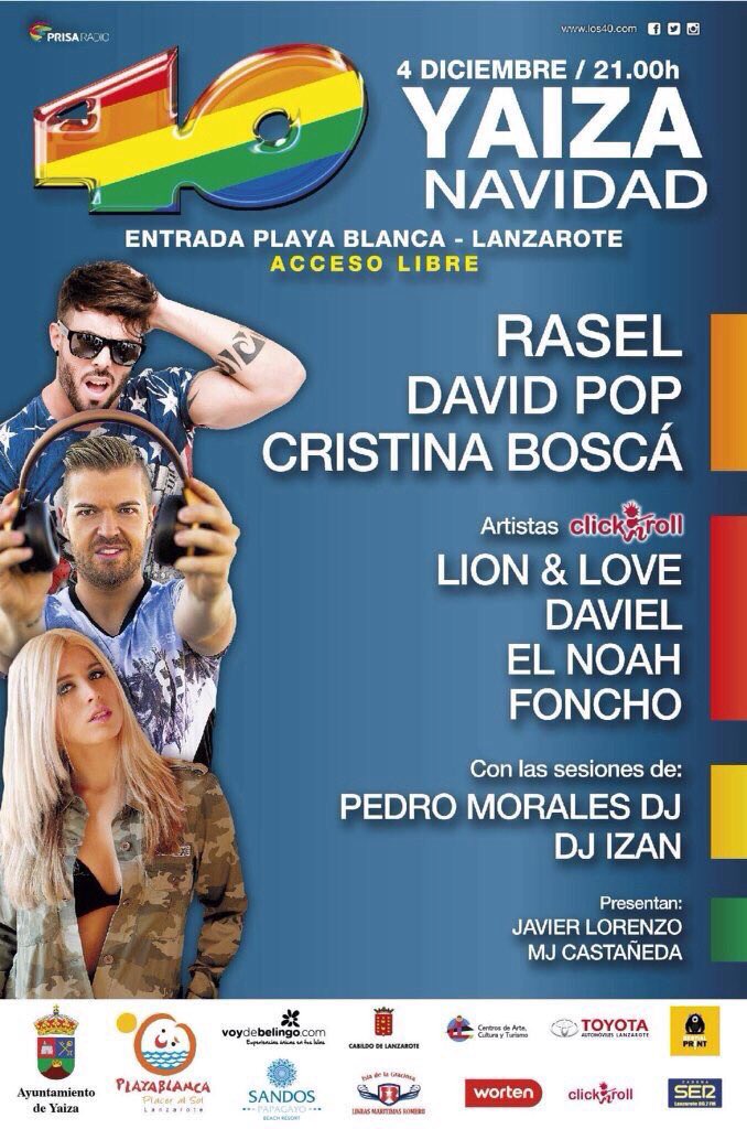 4N1Official's tweet photo. Hoy no te pierdas la Actuacion de @Nhoa4n1 En #40YaizaNavidad @Los40_Canarias @click_roll https://t.co/4z5B6kSqoo
