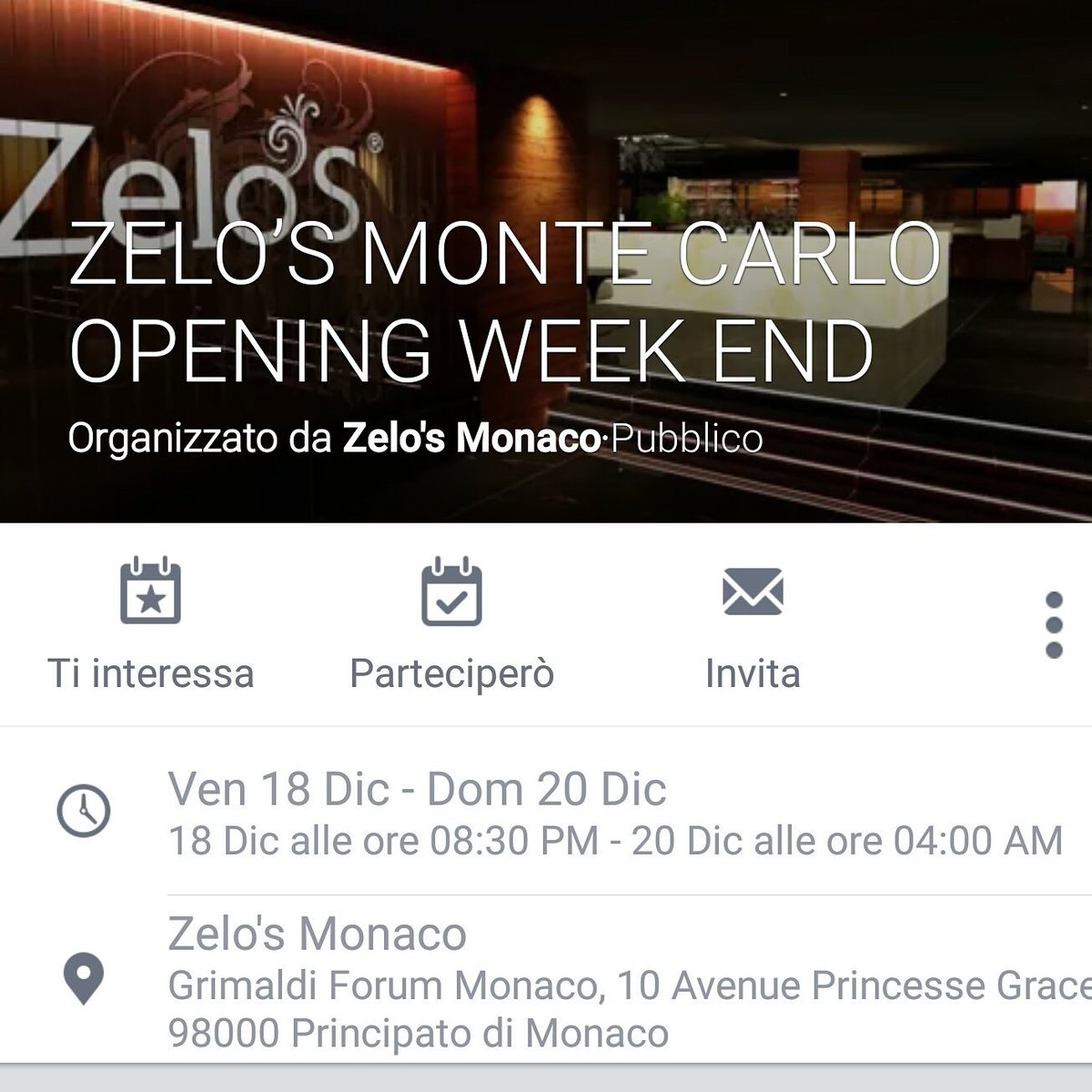 ZelosMonaco's tweet photo. Are you ready? 18- 19 Dic
#grandopening #zelos #zelosworld #mc #forumgrimaldi #newdesign #newmusic https://t.co/klE5l53Dqg