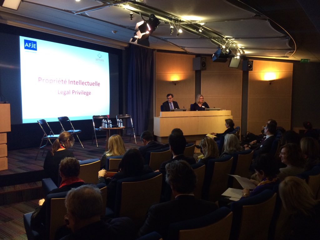 AfjeAfje's tweet image. conférence - #PI &amp;amp; Legal Privilege en partenariat avec l&apos; #Apram