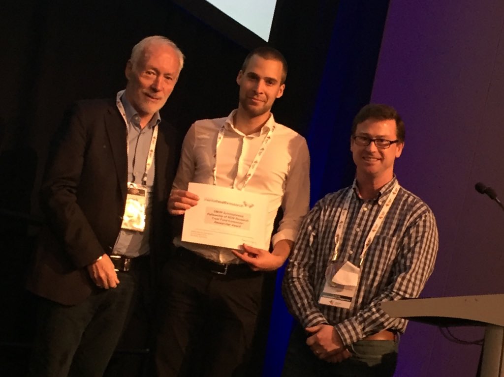 SMHR's tweet photo. Congrats to #TimSchofield from @ANUPopHealth on receiving the #SMHR- @SFNSW #ConsumerResearcher Award at #SMHR2015! https://t.co/rpe0Feb5C5