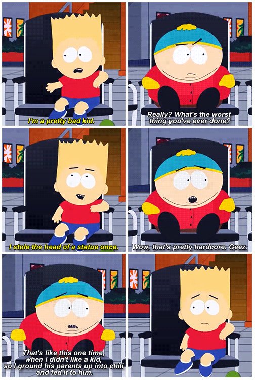 CauseWereGuys's tweet photo. The difference between South Park and The Simpsons.. https://t.co/xCd2r9JSu8
