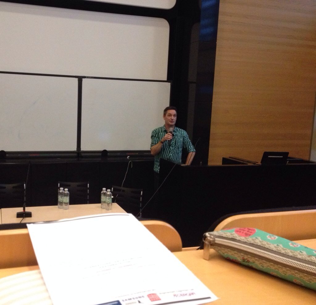 studhio's tweet image. #ICIDS2015 Day3 starts with artists' panel opened by Michael Valeur: 15mins for 15 years in interactive storytelling