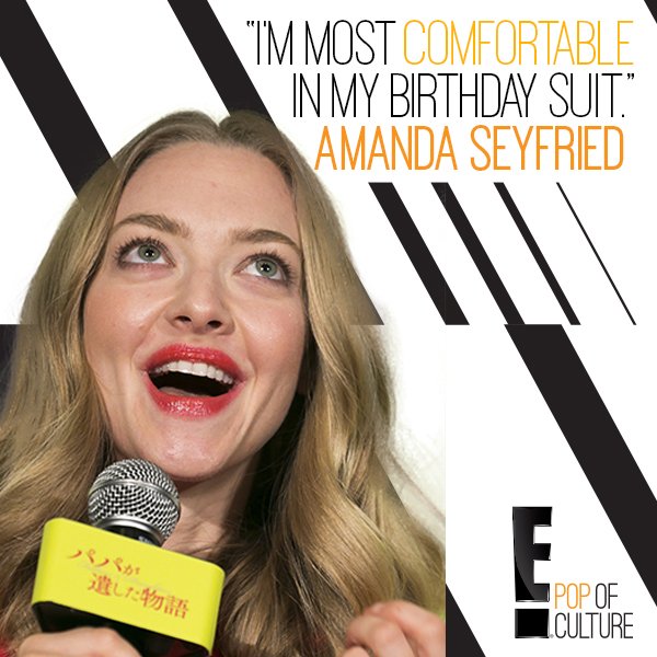 Happy Birthday Amanda Seyfried! and Have fun everyone! 