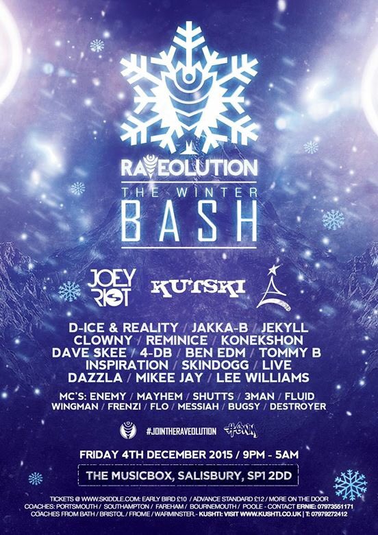 The day has finally arrived! It's our Winter Bash tonight with @DJjoeyriot <a href="/Kutski/">Kutski</a> @MC_ENEMY <a href="/mcmayhemuk/">Mayhem</a> @DJJakkaB