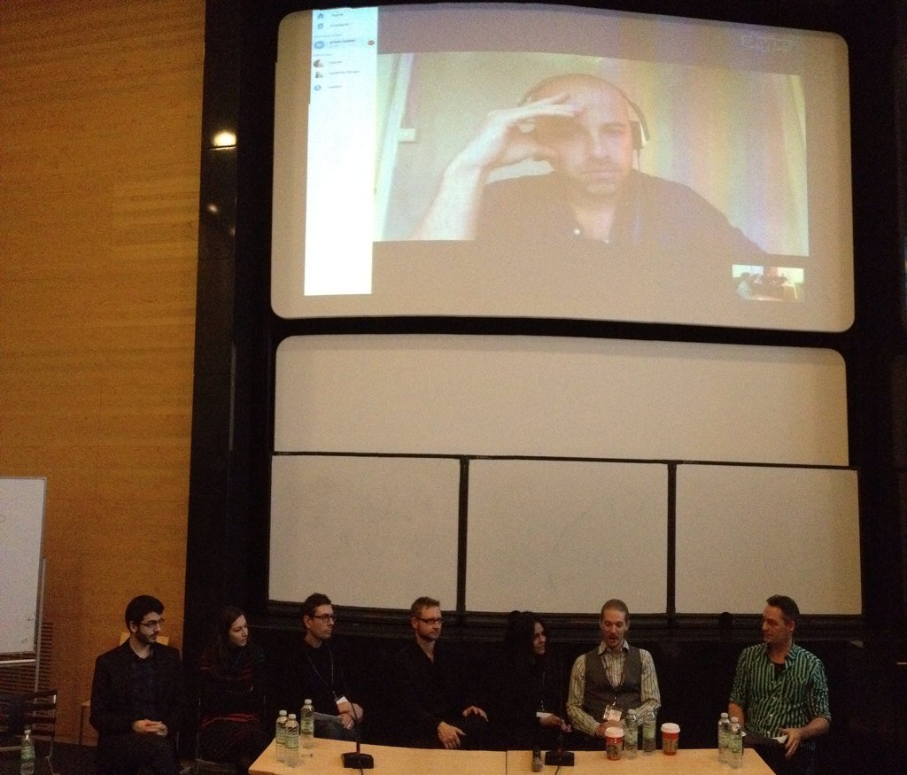 studhio's tweet image. #ICIDS2015 Artists' panel Check out their awesome artworks icids2015.aau.dk/exhibition/ #storytelling #narrative #art