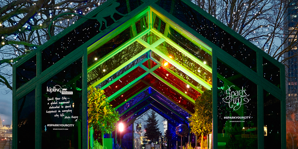 Doors of our giant multi-coloured greenhouse at London’s Southbank are open, until 9pm! Follow #sparkyourcity