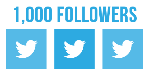 We have now hit the 1000 followers mark! Thank you to all of our followers and have a good weekend