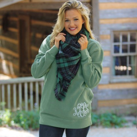 comfort colors light green sweatshirt