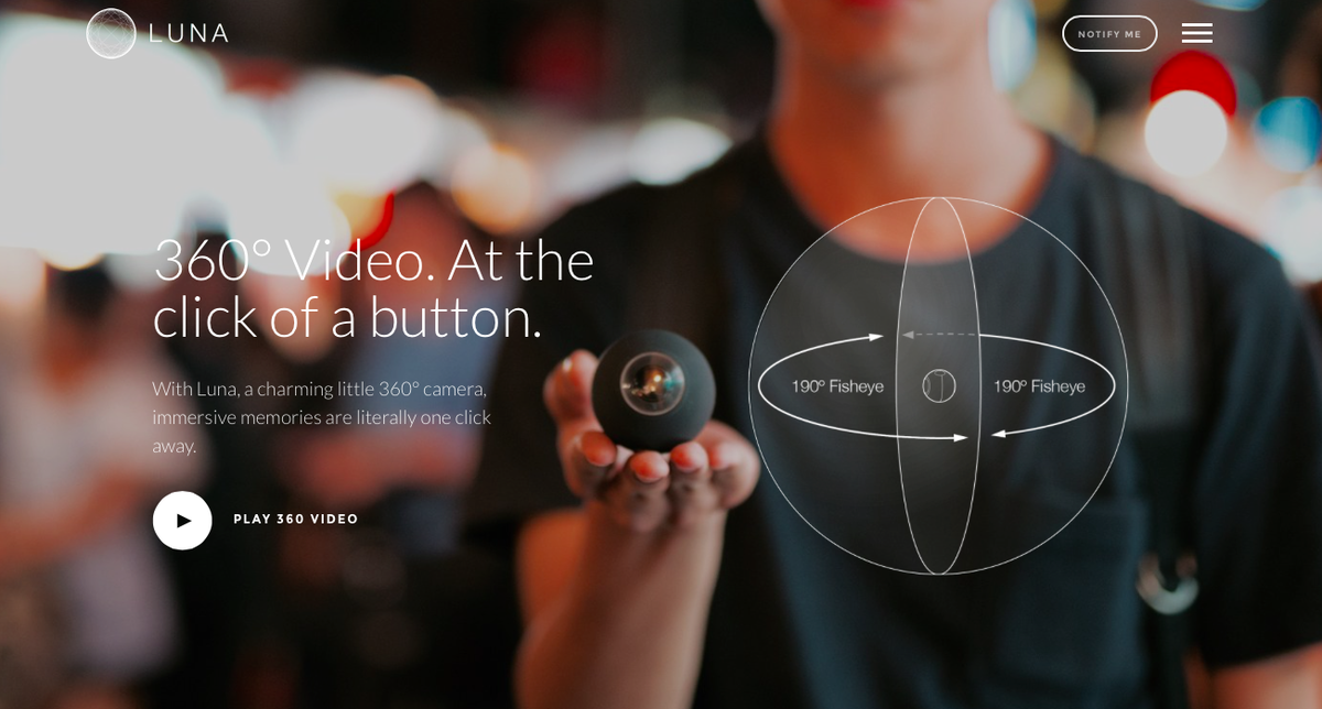 Luna360Camera's tweet photo. LUNA°360 is ready to launch on Indiegogo on 12/8! Check out this awesome spherical camera → https://t.co/WrthjbIbTT https://t.co/Wja6AxYEzJ