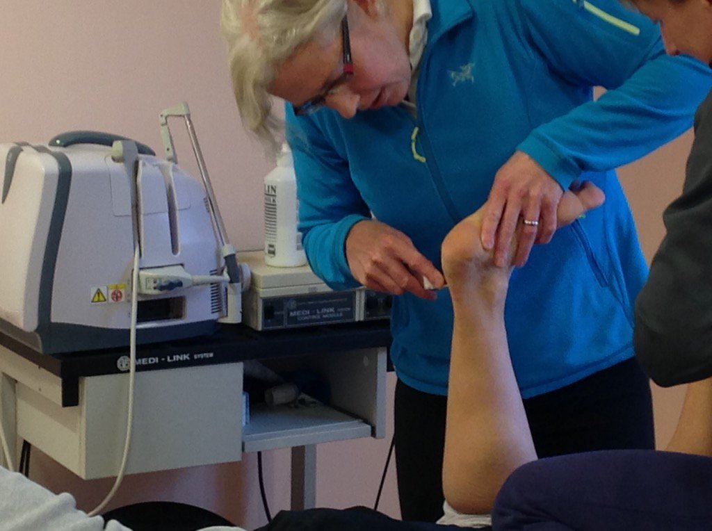 Friday's when our physio's come together to learn from each other, they were concentrating on angles  when I left!!