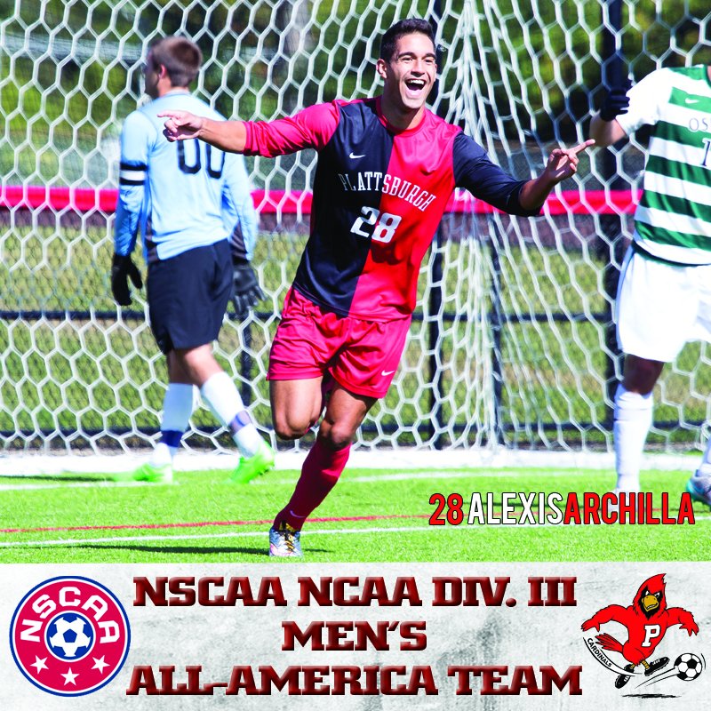 PlattsAthletics's tweet photo. Congrats to @PSUSOCCER's Alexis Archilla on receiving NSCAA NCAA Div.III Men's All-America third team honors! https://t.co/gxPKyj31Yl