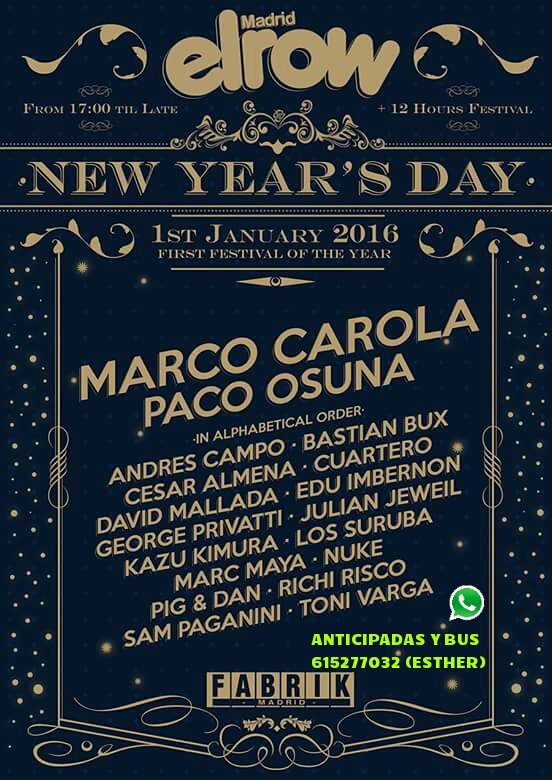 rrppcaceres's tweet photo. 🎉 ELROW ~ FABRIK 🎉

▶ 1 DE ENERO DE 2016 ◀

▶ ANTICIPADAS, RESERVADOS Y BUS ☎615277032 (ESTHER) ◀ https://t.co/PnI6ZfYahK
