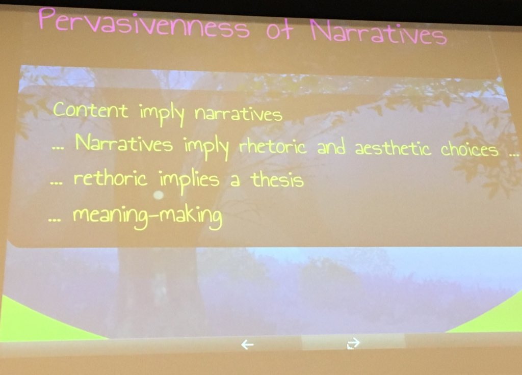 hkoenitz's tweet image. #ICIDS2015 Luis Bruni identifies trends and underlying revolutions influencing Interactive Digital Narratives
