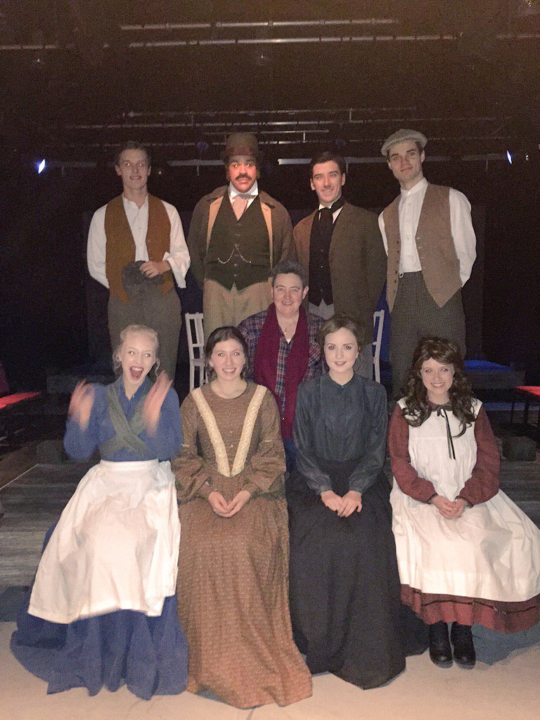MillOnFlossGSA's tweet photo. Our cast in all their glory. Team The Mill On The Floss on their final show https://t.co/mVH8HRIHCZ