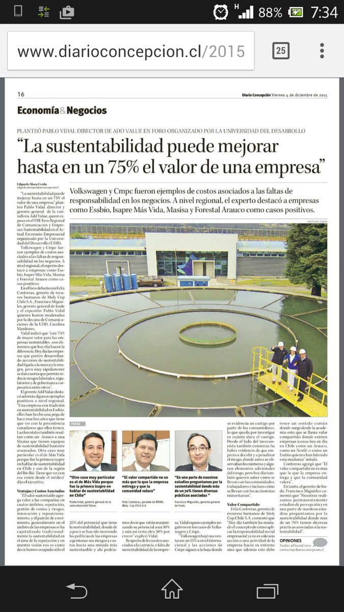 pvidalRSE's tweet photo. Y si no pudo verme ayer en el #VIIIForoEmpresaYSociedad aquí un resumen vía #DiarioConcepcion cc @UDD_cl https://t.co/Jqt6IVY654