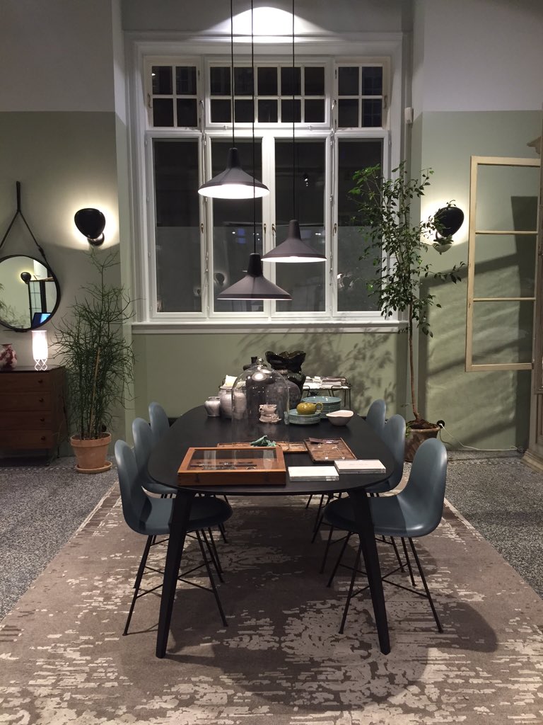 GubiUk's tweet photo. The #Gubi #chair and #dining #table in our #Copenhagen store. #home #style #Inspiration #Danish #modern https://t.co/l6wSaCRJ60