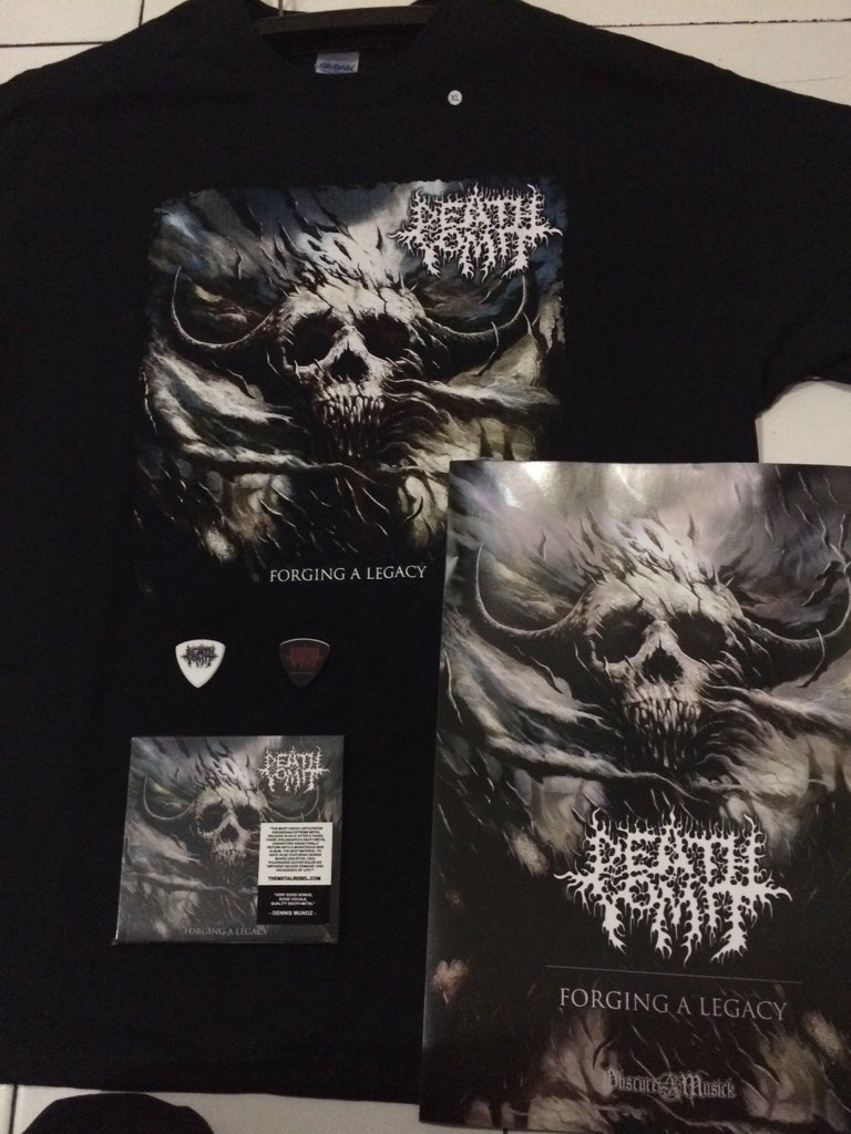 Bundle 'Forging A Legacy' msh trsedia IDR 250K (CD,TS,poster,sticker,pick guitar). Order: @anthem_INA 0878 1246 7779