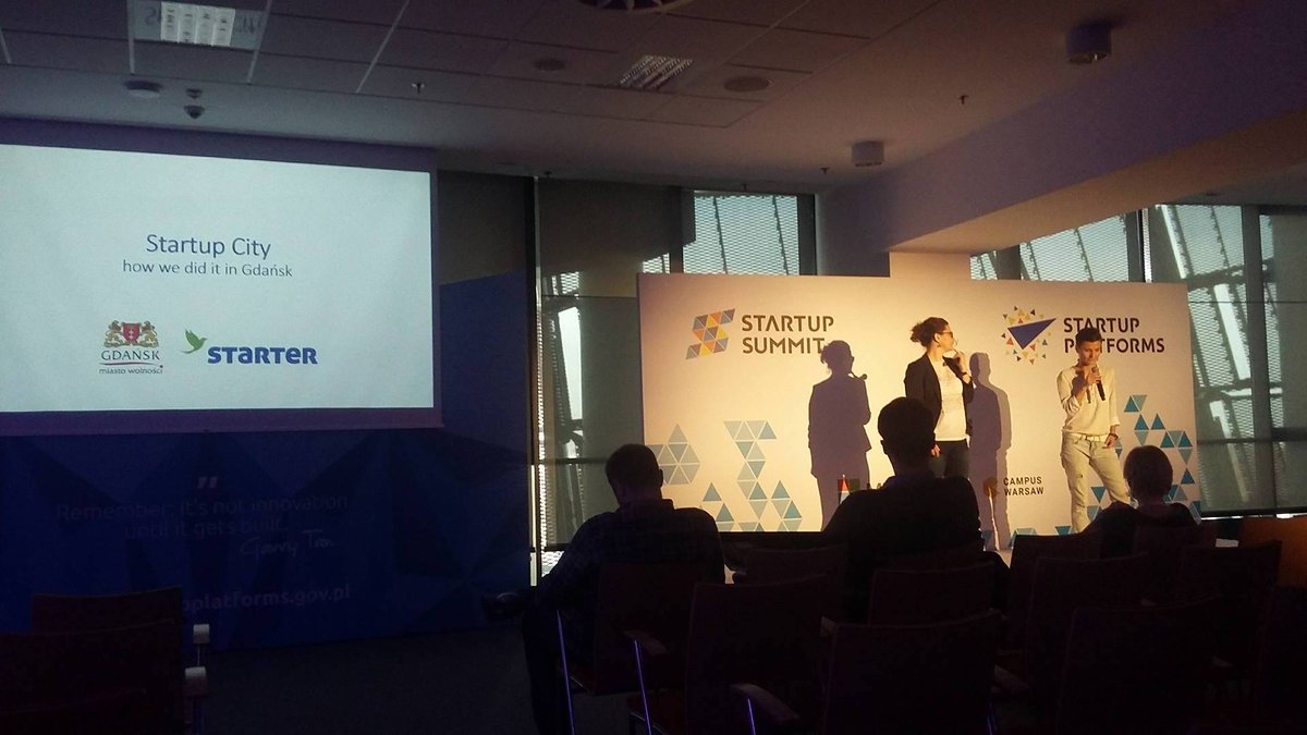 InkubatorStart's tweet photo. Trwa wystąpienie "Startup City - how we did it in @gdansk?" #StartupSummitPL #startup https://t.co/GCYXBI5SC8