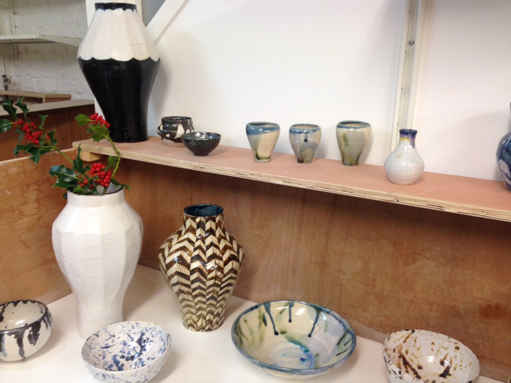 Open studio tonight 5-8pm <a href="/ParadeMews/">Parade Mews</a> #pmXMAS15 #ceramics