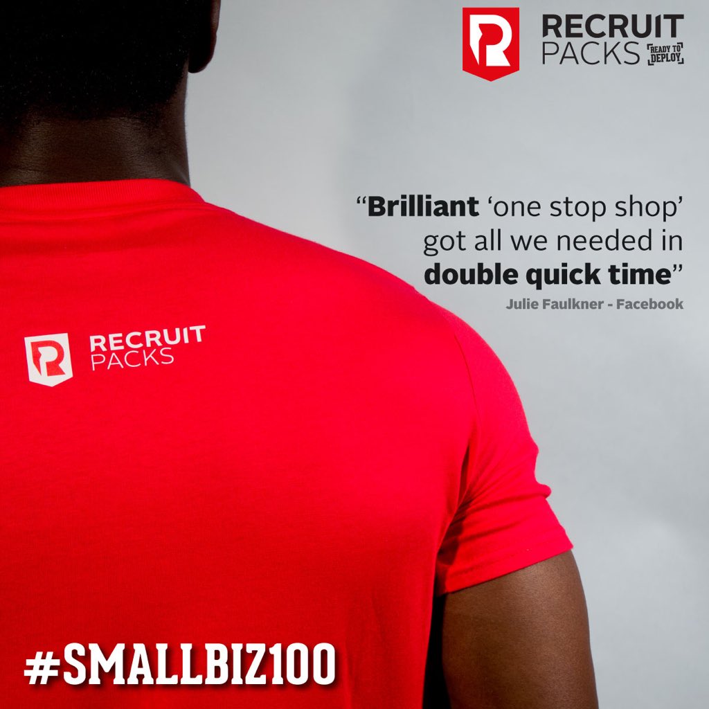 RecruitPacks's tweet photo. #brilliant is what recruits are saying about #recruitpacks
#SmallBiz100 #northernpowerhouse https://t.co/P3WHLRFY8n
