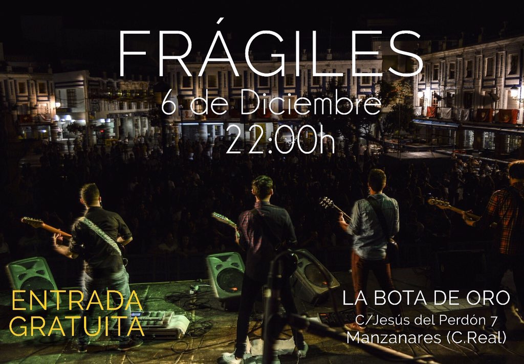Fragilesgrupo's tweet photo. Quedan dos dias :) https://t.co/6xo1UVGxVC