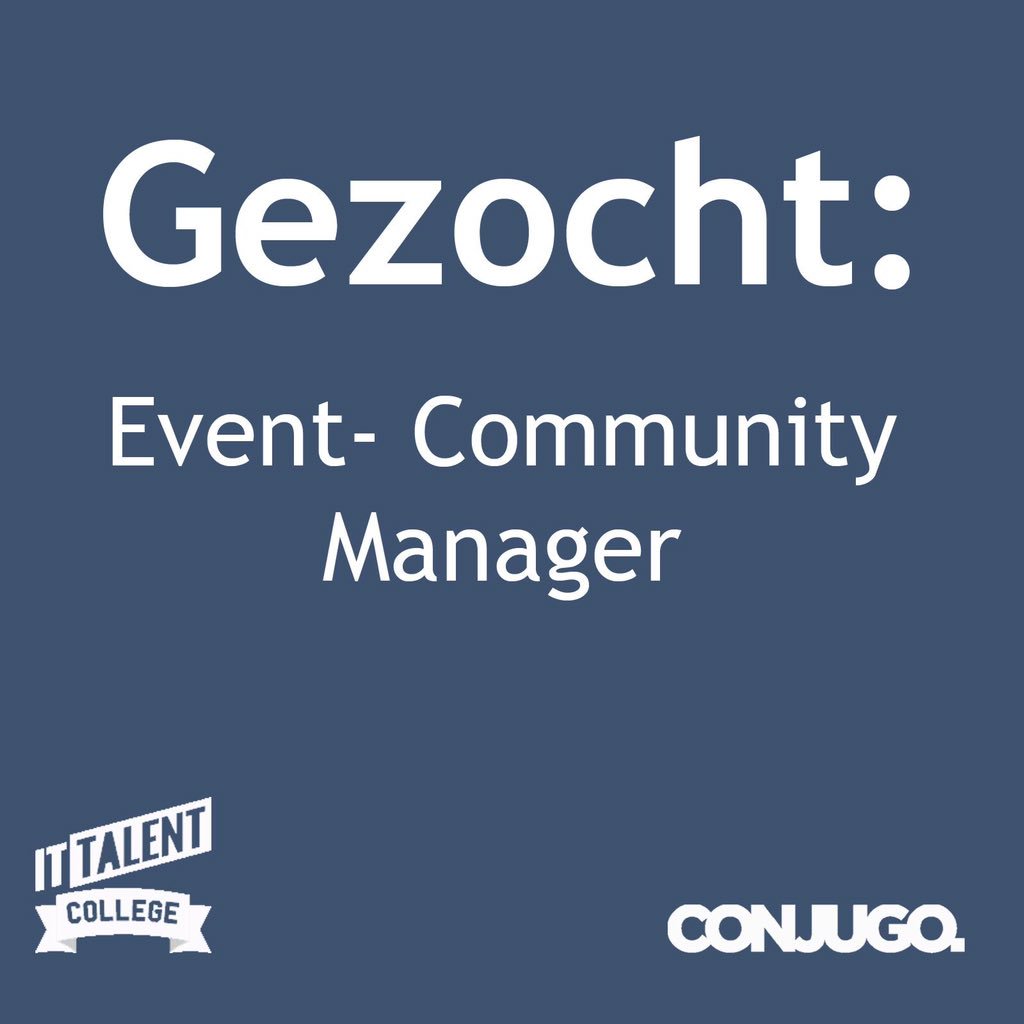 Missilonka's tweet photo. Super gave functie binnen het @ittalentcollege team.  #eventmanager #vacature #community https://t.co/fRkuB84Miw https://t.co/zVNuDOpEX8