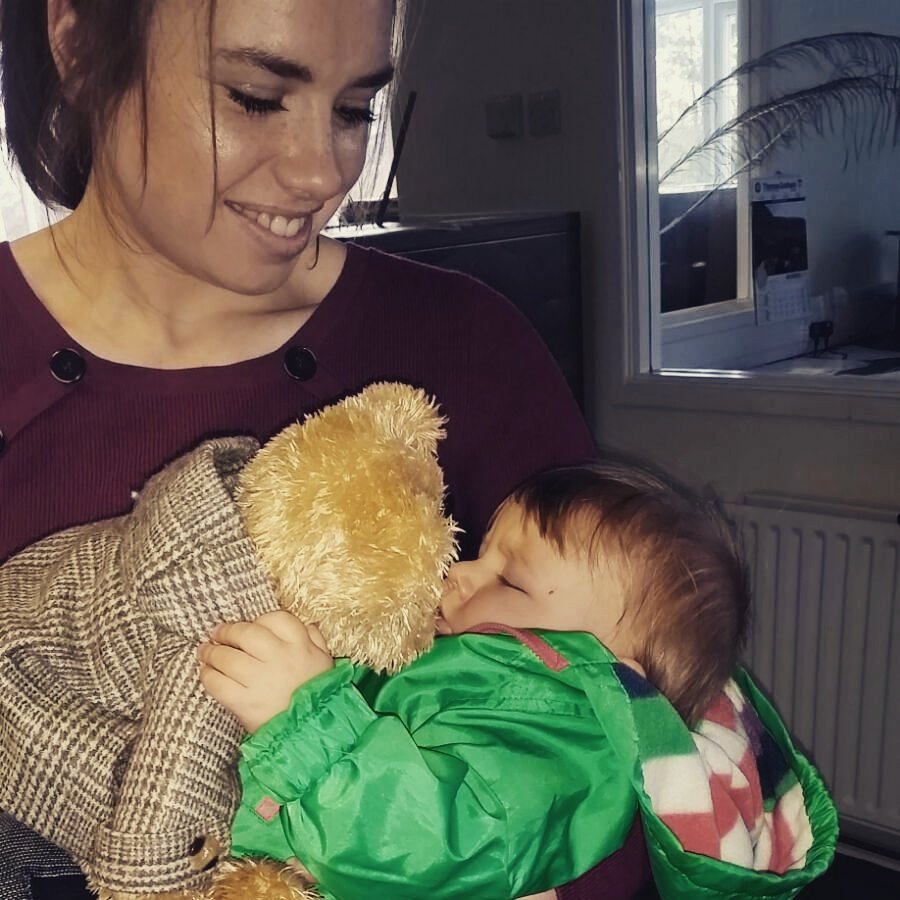 KimmySHill's tweet photo. #inspectabear did a great job this morning sending this little man off to sleep... @RolandHillLtd @FlickeyB https://t.co/q06rKlBhnI