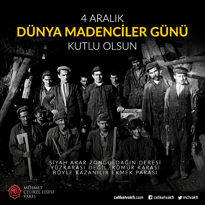 4 Aralık Dünya Madenciler Günü Kutlu Olsun #4AralıkDünyaMadencilerGünü #Soma #Zonguldak