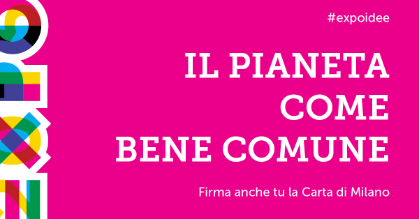 Firma la <a href="/CartadiMilano/">Carta di Milano</a>, l'eredità di #Expo2015 #expoidee carta.milano.it/it/