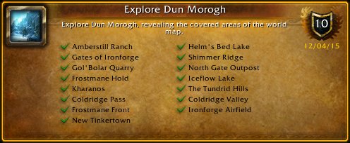 wulfdane's tweet image. I just earned the [Explore Dun Morogh] Achievement! #Warcraft